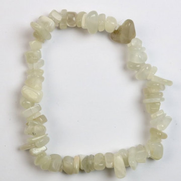 Gancho 99. Pulsera Chip. Mineral Moonstone. 