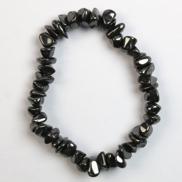 Gancho 100. Pulsera Chip. Mineral Hematites. 