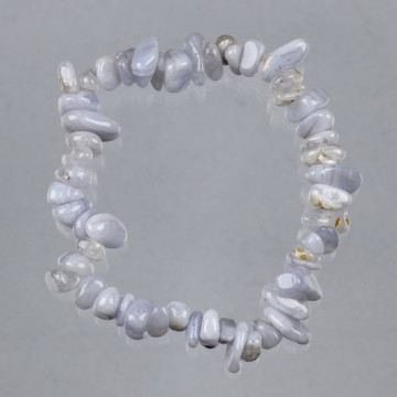 Hook 101. Chip bracelet. Mineral Chalcedony.