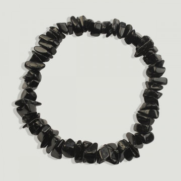 Hook 104. Chip bracelet. Mineral black tourmaline