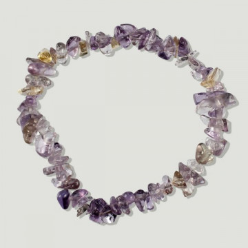 Gancho 110. Pulsera Chip. Mineral Ametrino. 