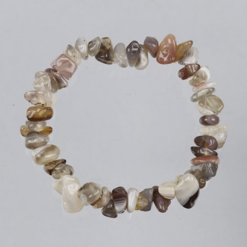 Gancho 111. Pulsera Chip. Mineral Agata Botswana. 