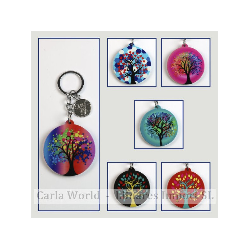 Hook 05 - Methacrylate keychain. Tree model. Assorted colors. Hook 05 - Methacrylate keychain. Tree model. Assorted colors.