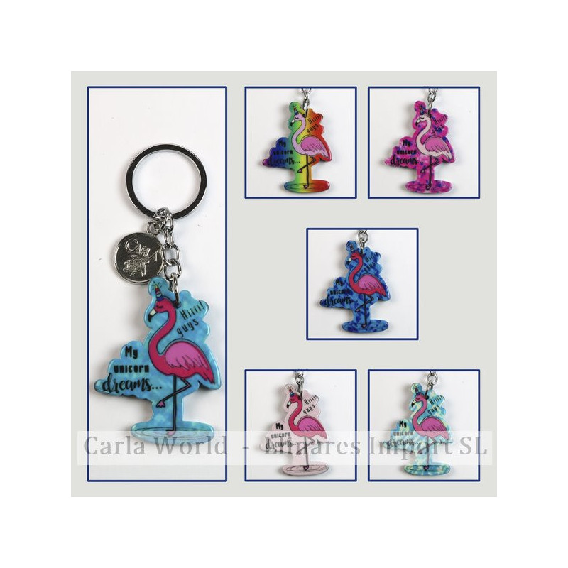 Hook 06 - Methacrylate keychain. Flamenco model 01. Assorted colors. Hook 06 - Methacrylate keychain. Flamenco model 01. Assorted colors.