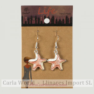 Hook 63 - Starfish metal earrings. Assorted colors.