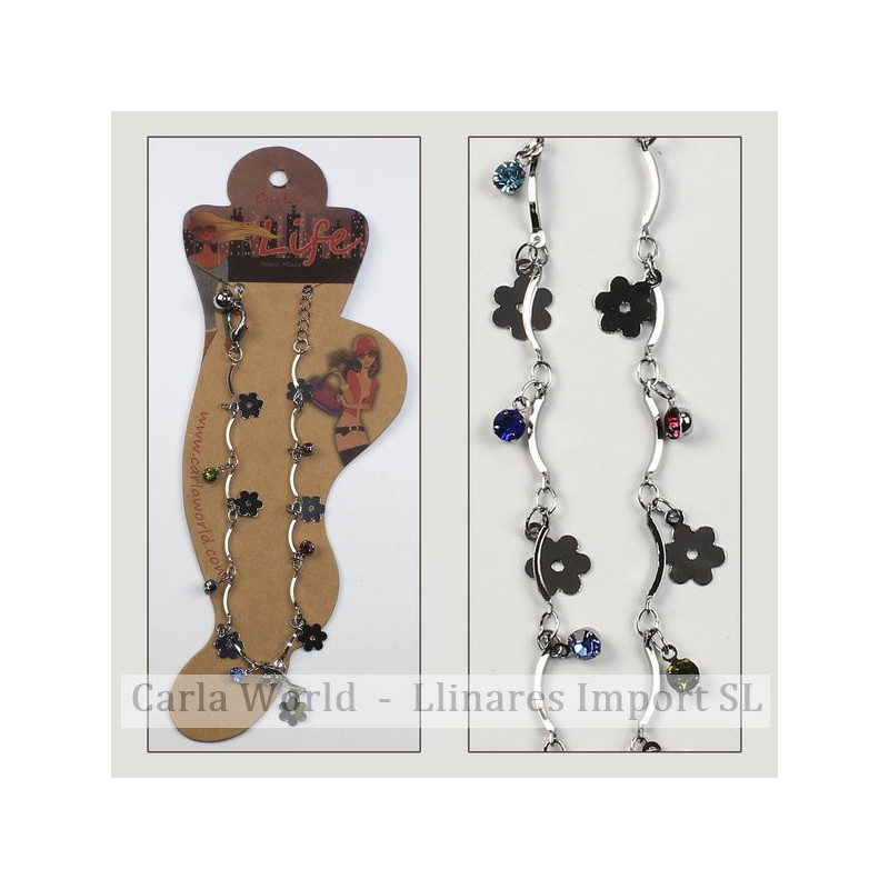 Hook 91 - Metal anklet. Smooth flower model Hook 91 - Metal anklet. Smooth flower model
