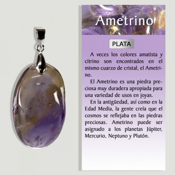 AMETRINO. Colgante PLATA. Formas surtidas. 