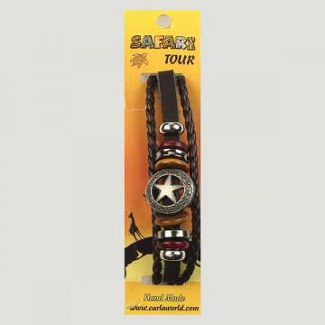 Hook 01. “Safari” leather bracelet.