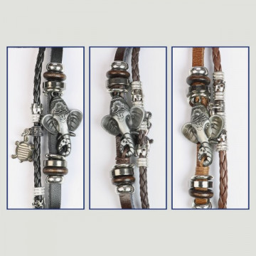 Hook 17. “Carla Mandala” leather bracelet.