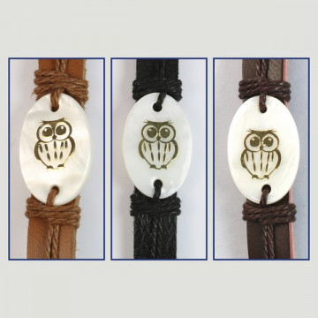Hook 21. “Carla Mandala” leather bracelet.