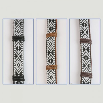 Hook 24. “Carla Mandala” leather bracelet.