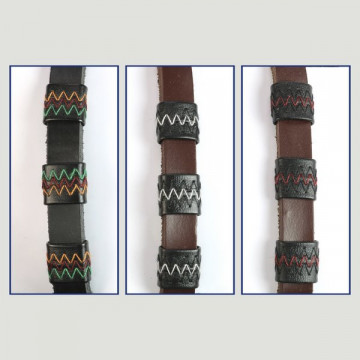 Hook 28. “Carla Mandala” leather bracelet.
