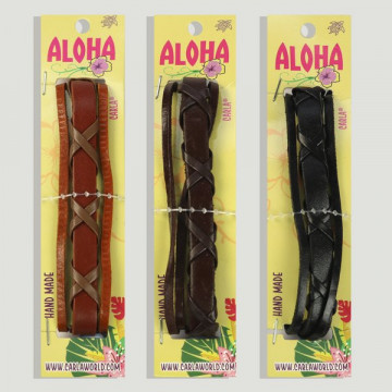 Hook 38. “Aloha” leather bracelet.