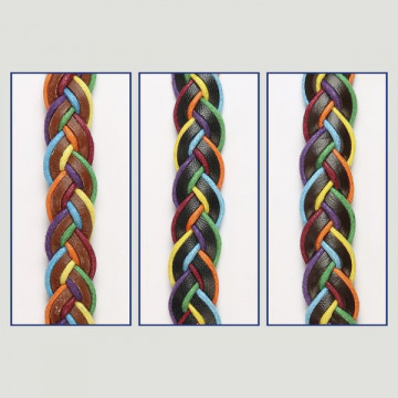 Hook 61. “Carla Mandala” leather bracelet.