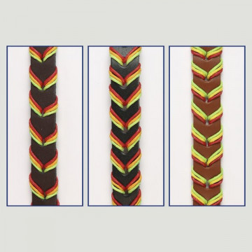 Hook 63. “Carla Mandala” leather bracelet.