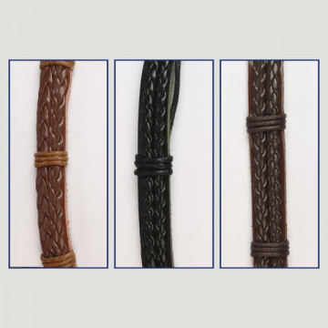 Hook 83. “Carla Mandala” leather bracelet.