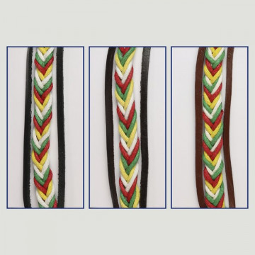 Hook 90. ​​“Carla Mandala” leather bracelet.