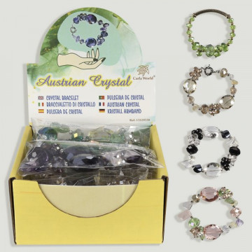 CRISTAL AUSTRÍACO. Pulseiras de cores e modelos variados.