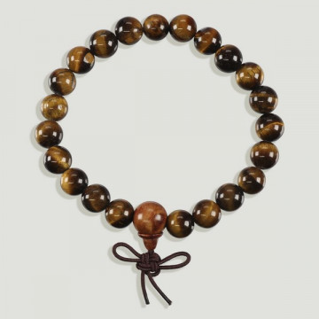 ROSARIO TIBETANO “Mala”. Pulsera Ojo de Tigre. 