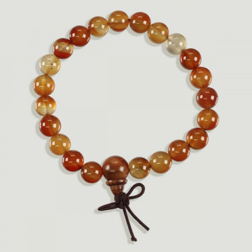 ROSARIO TIBETANO “Mala”. Pulsera Carneola. 