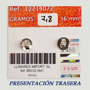 Pendientes Plata cabujón. Aventurina Oro. 16x16mm. (PRECIO POR GRAMO)