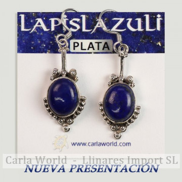 Pendientes Plata. LAPISLAZULI. 5gr. (PRECIO POR GRAMO)