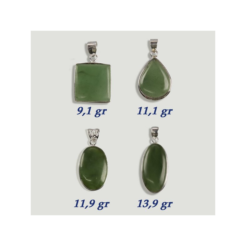 Colgante cabujón Plata JADE NEFRITA. A partir 8gr. (PRECIO POR GRAMO) Colgante cabujón Plata JADE NEFRITA. A partir 8gr. (PRECIO POR GRAMO)