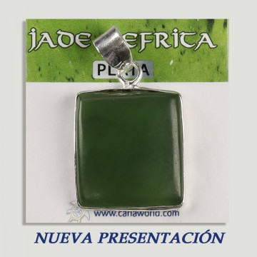 Pendentif cabochon en argent JADE NEPHRITA. A partir de 8gr. (PRIX AU GRAMME)