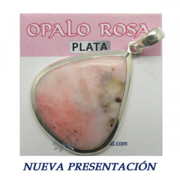 Silver cabochon pendant PINK OPAL. From 7gr. (PRICE PER GRAM)
