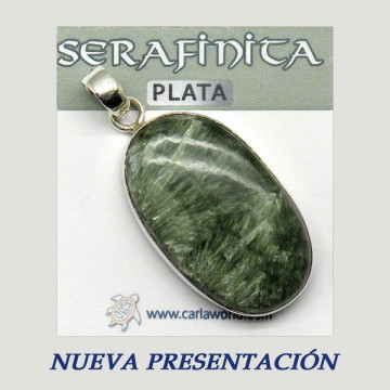 Colgante cabujón Plata SERAFINITA. A partir 8gr.  (PRECIO POR GRAMO)