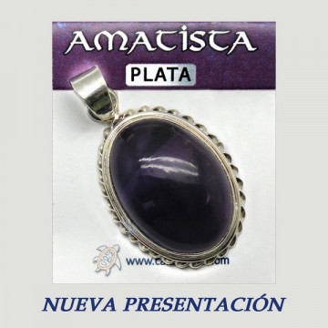 AMETHYST silver cabochon pendant. From 6gr. (PRICE PER GRAM)