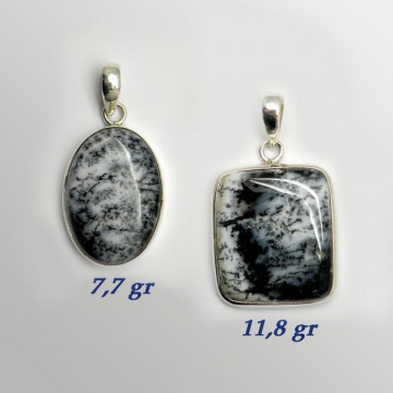 Silver cabochon pendant MERLINITA. From 7gr. (PRICE PER GRAM)