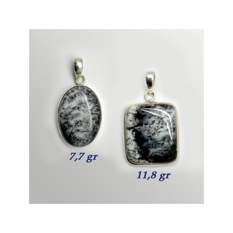 Pendentif cabochon en argent MERLINITA. A partir de 7gr. (PRIX AU GRAMME) Pendentif cabochon en argent MERLINITA. A partir de 7gr. (PRIX AU GRAMME)