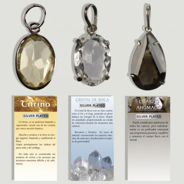 QUARTZ. Pendentif pierre...