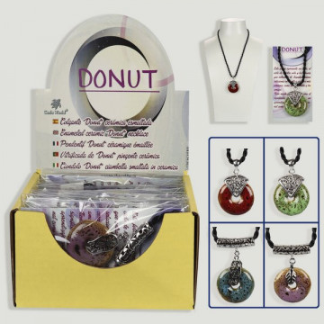 DONUT. Pendentif en céramique.