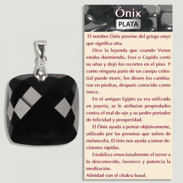 ÓNIX Facetado. Colgante PLATA. Formas surtidas. 