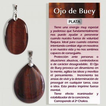 OJO de BUEY. Colgante PLATA. Formas surtidas. 