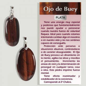 OJO de BUEY. Colgante PLATA. Formas surtidas. 