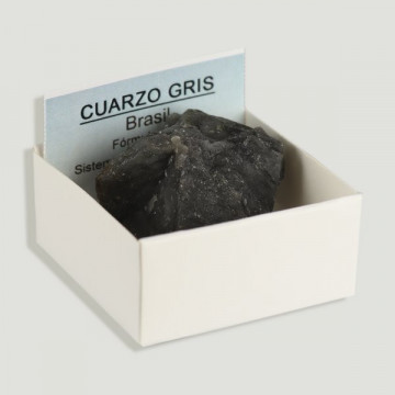 Boîte 4x4 - Quartz gris - Brésil.