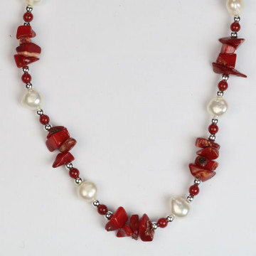 Gancho 65 - Collar Perla y mineral