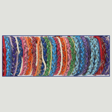 Pulsera cuero. 66. Trenza +...