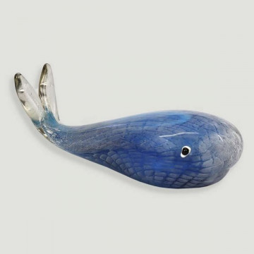 Baleine de cristal. 20x7.5x6.5cm.