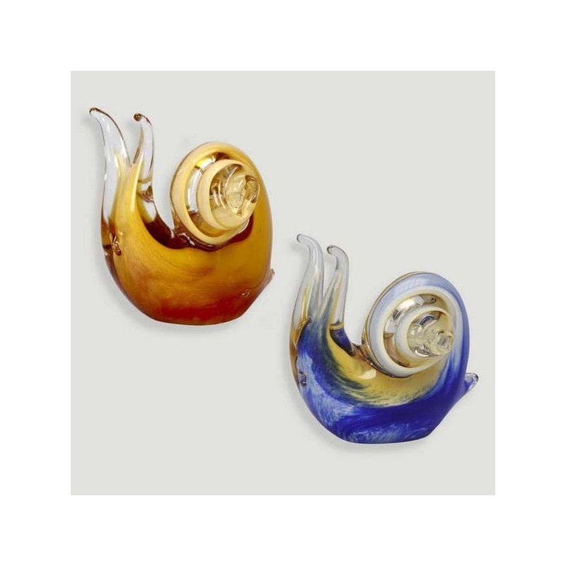 Escargot de cristal. Couleurs assorties. 11x6x11cm. Escargot de cristal. Couleurs assorties. 11x6x11cm.