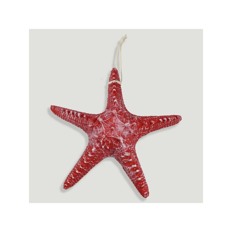 Estrella mar resina roja. 21cm. Estrella mar resina roja. 21cm.