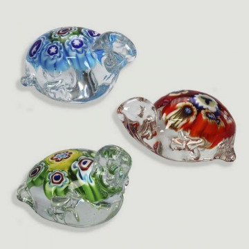 tortue de cristal. Couleurs assorties. 5.5x4x3cm.