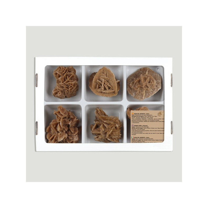 Desert Rose 6-7cm. Box 26x14cm. (Al6) Desert Rose 6-7cm. Box 26x14cm. (Al6)