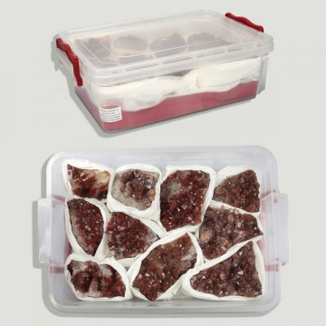 Red quartz – Morocco – Box 28x19x8cm.