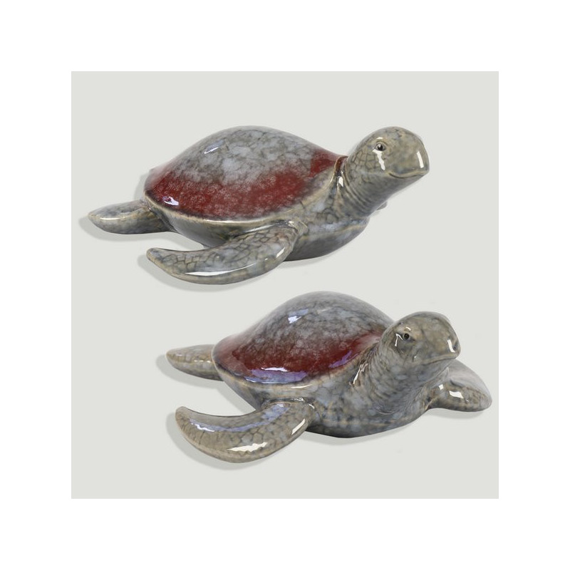 Set of 2 Turtles. Ceramics. 16x14 / 18x16cm Set of 2 Turtles. Ceramics. 16x14 / 18x16cm