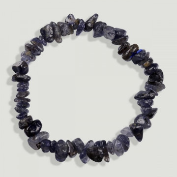 Bracelet à puce élastique. Iolite