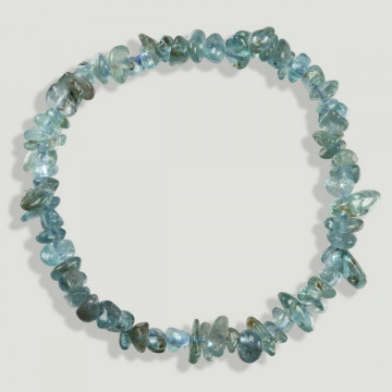 Bracelet à puce élastique. Apatite de qualité A